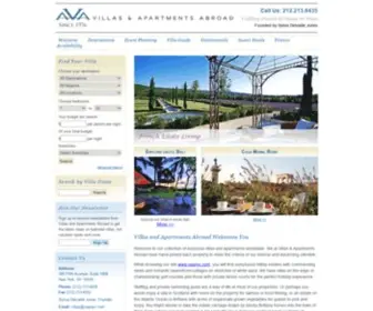 Vaanyc.com(Villas and Apartments Abroad) Screenshot