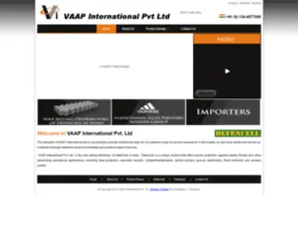 Vaapinternational.com(VAAP International Pvt) Screenshot