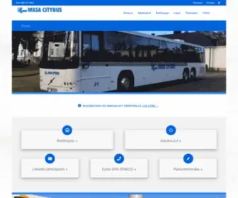 Vaasanpaikallisliikenne.fi(Wasa Citybus) Screenshot