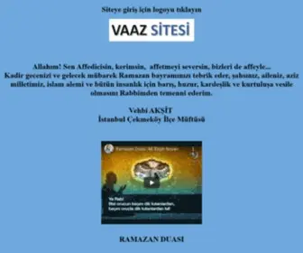 Vaazsitesi.net(SİTESİ) Screenshot