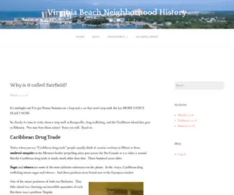 Vabeachneighborhoods.com(Virginia Beach Neighborhood History) Screenshot