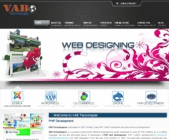 Vabinfoit.com(VAB Technologies) Screenshot