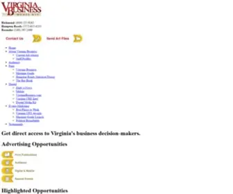 Vabusinessmedia.com(Virginia Business Media Kit) Screenshot