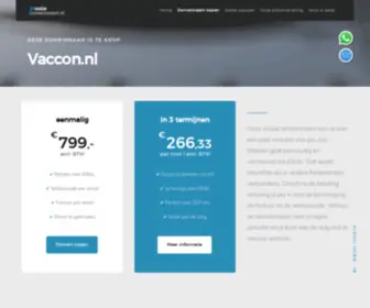 Vaccon.nl(Domeinnaam) Screenshot