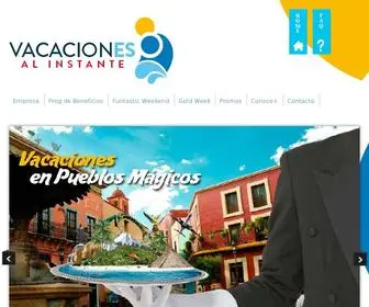 Vacacionesalinstante.com(Vacaciones al Instante) Screenshot