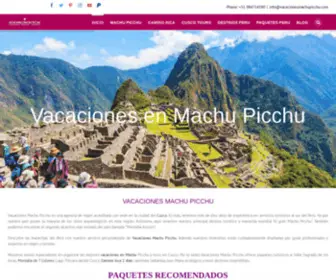 Vacacionesmachupicchu.com(Vacaciones Machu Picchu) Screenshot