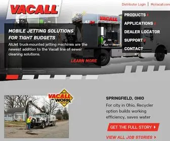 Vacall.com(Vacall Sewer Cleaners) Screenshot