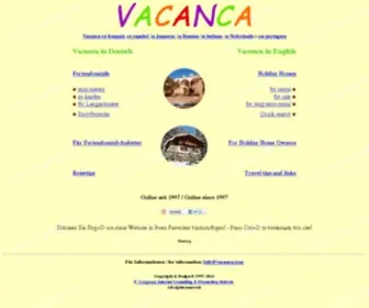 Vacanca.com(Ferienhäuser) Screenshot