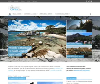 Vacances-Corses.com(Le Guide de vos Vacances en Corse) Screenshot