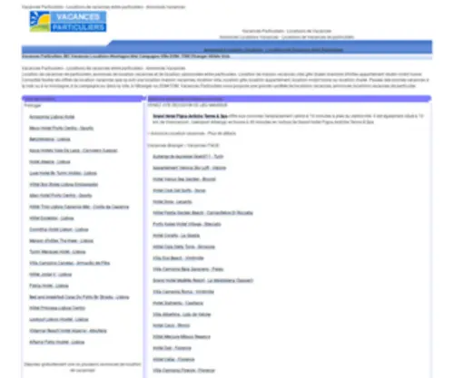 Vacances-Particuliers.com(Vacances Particuliers) Screenshot