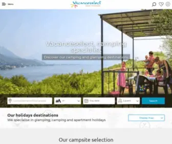 Vacanceselect.com(We specialise in glamping) Screenshot