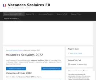 Vacancesscolaires-FR.fr(Vacancesscolaires FR) Screenshot