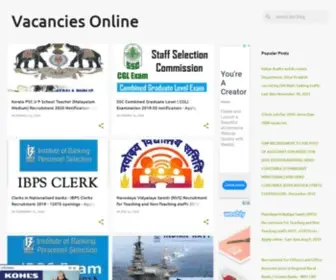 Vacanciesonline.in(Vacancies Online) Screenshot