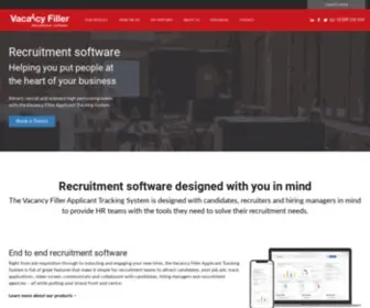 Vacancy-Filler.co.uk(Recruitment Software) Screenshot