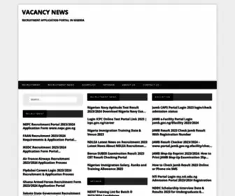 Vacancy.org.ng(RECRUITMENT APPLICATION PORTAL IN NIGERIA) Screenshot