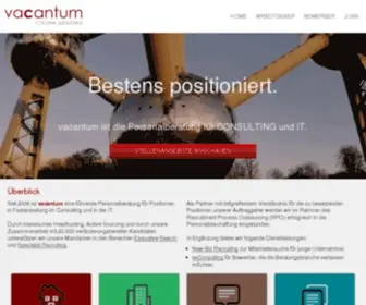 Vacantum.com(Vacantum Personalberatung) Screenshot