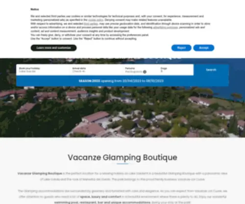 Vacanzeglampingboutique.com(Vacanzeglampingboutique) Screenshot