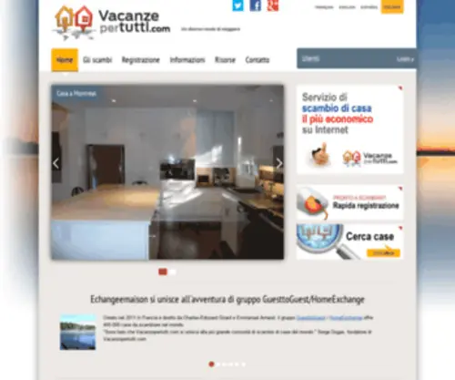 Vacanzepertutti.com(Scambio casa) Screenshot