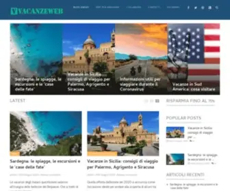 Vacanzeweb.net(Idee vacanze e consigli vacanze per tutti) Screenshot