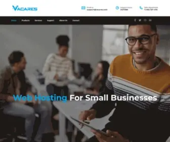 Vacares.com(Web Hosting for Your Small Business) Screenshot