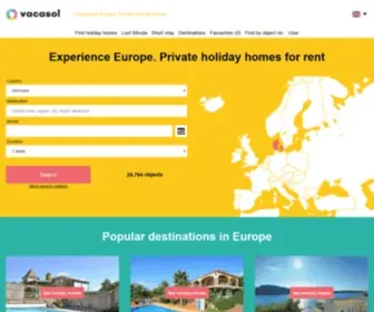 Vacasol.com(Experience Europe) Screenshot