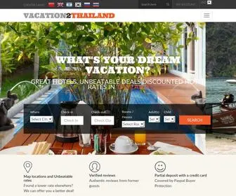 Vacation2Thailand.com(Vacation to Thailand offers a selection of rooms and houses all over Thailand) Screenshot