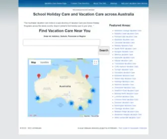 Vacationcarecentres.com.au(School Holiday Care and Vacation Care across Australia) Screenshot