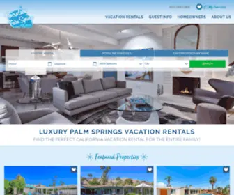 Vacationpalmsprings.com(Palm Springs Vacation Rentals) Screenshot