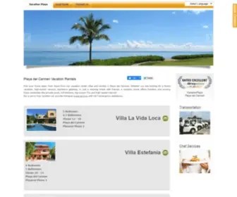 Vacationplaya.com(Playa del Carmen villas) Screenshot