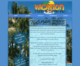 Vacationpoolsandspasinc.com(Vacation Pools and Spas Inc) Screenshot