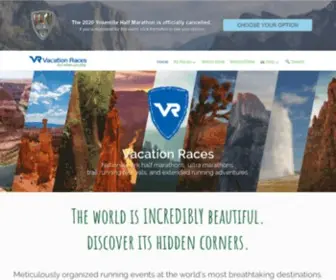 Vacationraces.com(National Park Half Marathons) Screenshot