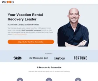 Vacationrentalmarketingblog.com(VRMB is the original Vacation Rental Marketing Blog) Screenshot