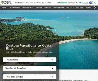 Vacationscostarica.com(Costa Rica Vacations) Screenshot