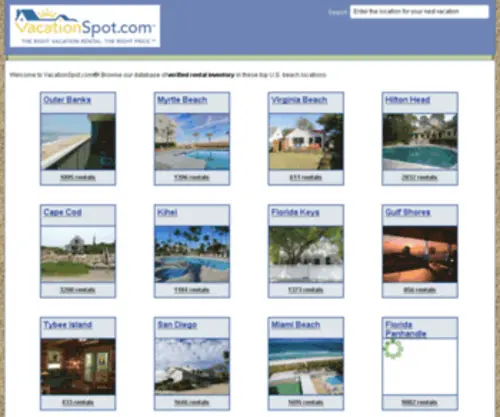 Vacationspot.com(Vacationspot) Screenshot