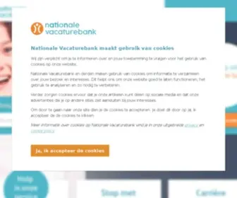 Vacaturebank.nl(Nationale Vacaturebank maakt gebruik van cookies) Screenshot
