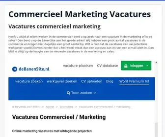 Vacatures-Commercieel-Marketing.nl(Vacatures commercieel marketing) Screenshot