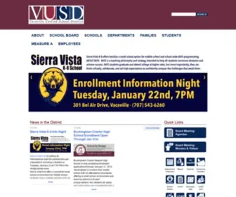 Vacavilleusd.org(Vacaville Unified School District) Screenshot