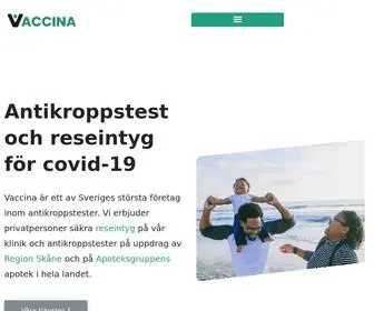 Vaccina.se(Antikroppstest, reseintyg och vaccinationer) Screenshot