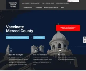 Vaccinatemercedcounty.com(Vaccinate Merced County) Screenshot