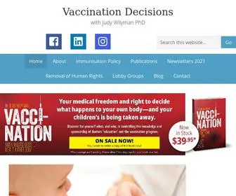 Vaccinationdecisions.net(Vaccination Decisions) Screenshot