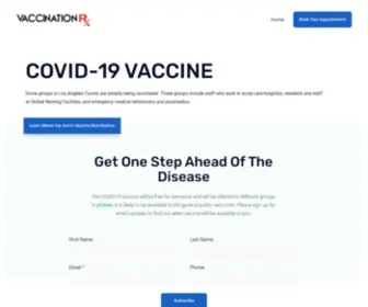 Vaccinationrx.com(Vaccination RX) Screenshot