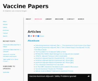 Vaccinepapers.org(Science shows) Screenshot