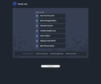 Vacek.com(Vacek) Screenshot