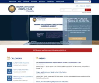 Vachiefs.org(Virginia Association of Chiefs of Police & Foundation) Screenshot