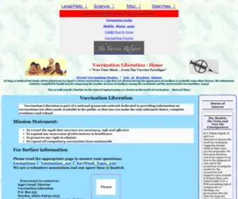 Vaclib.org(Vaccination Liberation) Screenshot
