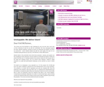 Vacom-Vacuum.com(Components & Measurement Technology for Vacuum Applications) Screenshot