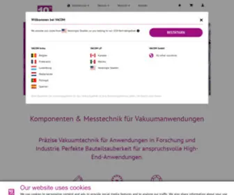 Vacom.de(Komponenten & Messtechnik für Vakuumanwendungen) Screenshot