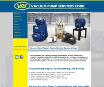 VacPumpservices.com(Vacuum pump repair) Screenshot