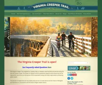 Vacreepertrail.org(The Virginia Creeper Trail) Screenshot
