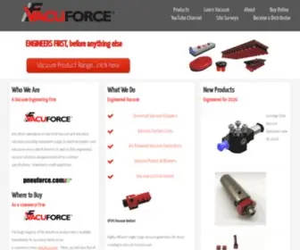 Vacuforce.com(Vacuforce LLC) Screenshot